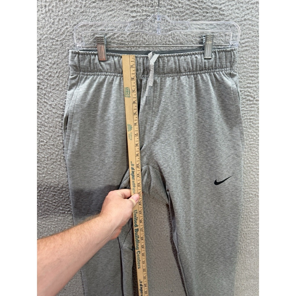 Nike Yoga Pants Womens Small Gray Heather Dri Fit Joggers Stretch Jogging Gym - Picture 5 of 10